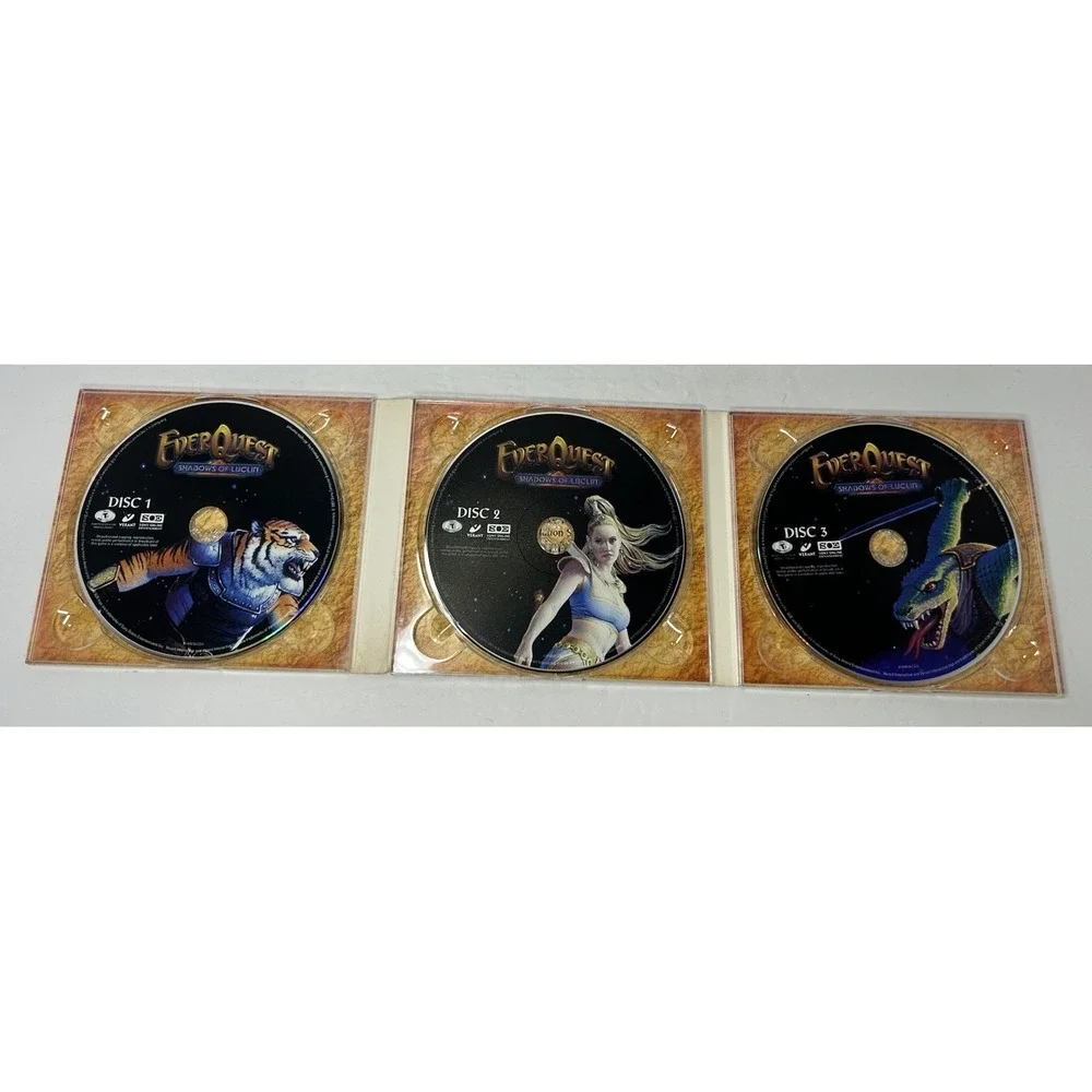 Everquest: Shadows Of Luclin Gates Of Discord PC Video Game 3 Disc‎ Set Bundle